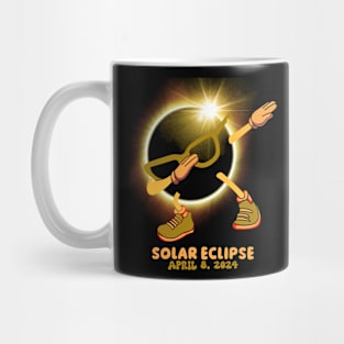 Total Solar Eclipse 2024 Funny Dabbing For Kids Toddler Boys Mug